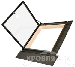 Окно-люк для выхода на крышу FAKRO WLI   86*87 в комплекте с универсальным окладом