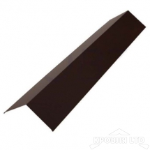 Планка конька плоского 145х145, Полиэстер RAL 8017 шоколад,толщина 0,45