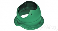 Основание для вентеляционной трубы Krovent Base-VT Wave 110 зеленый для металлочерепицы