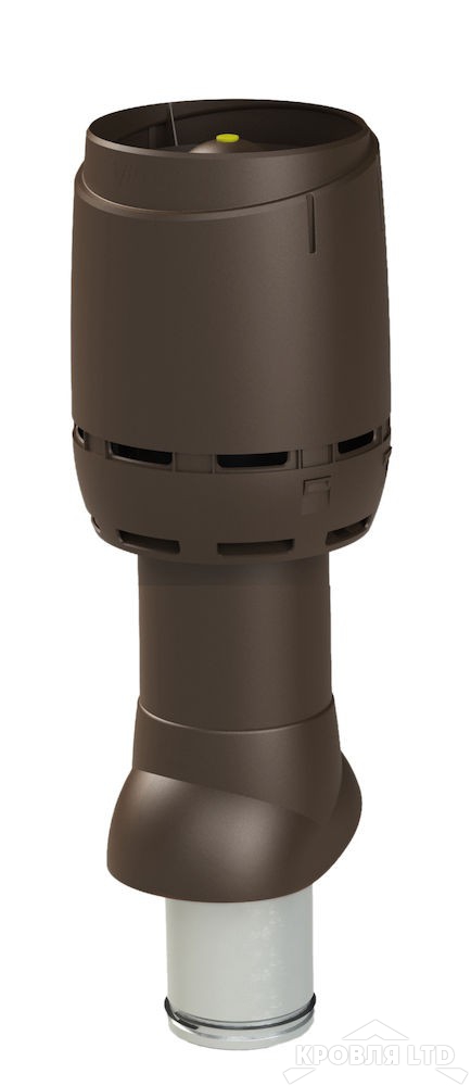 Вентиляционный выход Vilpe FLOW 125P/IS/500 цвет коричневый