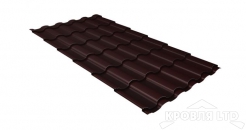 Металлочерепица Кредо, Полиэстер RAL 8017 шоколад, толщина 0,5