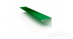 Планка J-профиль, Полиэстер RAL 6002 лиственно-зеленый, толщина 0,45
