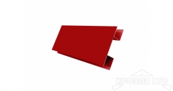 Планка H-профиль, Полиэстер RAL 3003 рубиново-красный, толщина 0,45