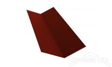 Планка ендовы верхней 145х145, Полиэстер RAL 3009 оксидно-красный,толщина 0,45