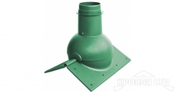 Коньковый элемент Krovent Pipe-Cone вентиляционный Зеленый для любого вида кровли