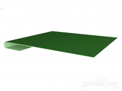 Планка завершающая простая, Полиэстер RAL 6002 лиственно-зеленый, толщина 0,45