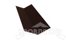 Планка ендовы верхней 145х145, Полиэстер RAL 8017 шоколад,толщина 0,45