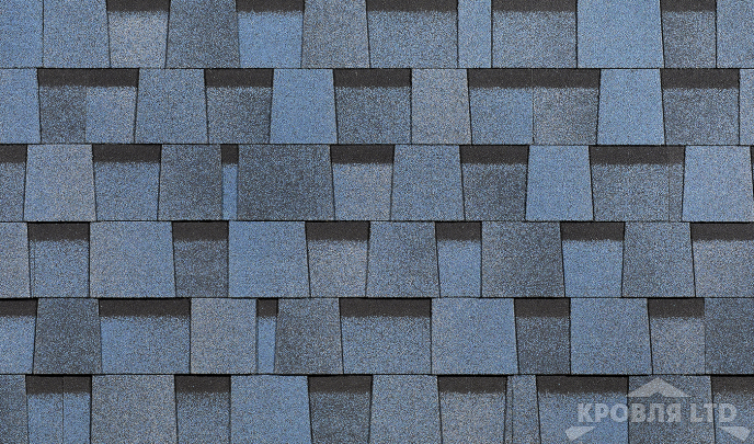 Гибкая ламинированная черепица Дёке серия LUX  Коллекция DRAGON цвет Голубика