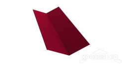 Планка ендовы верхней 145х145, Полиэстер RAL 3003 рубиново-красный,толщина 0,45