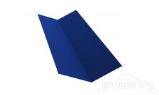 Планка ендовы верхней 145х145, Полиэстер RAL 5002 ультрамариново-синий,толщина 0,45