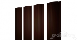 Евроштакетник Круглый 0,5 Velur20 RR 32 темно-коричневый