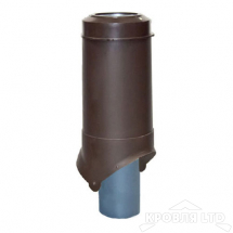Выход канализации  Krovent Pipe-VT 125/500 is (утепленный) коричневый