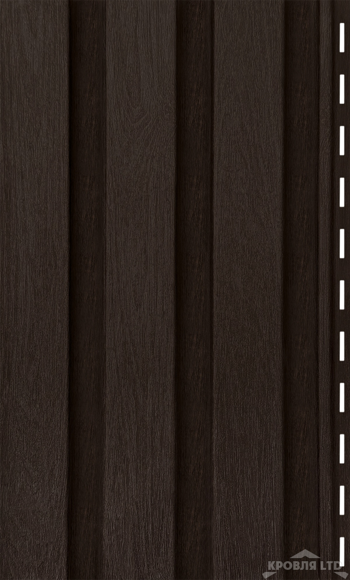 Сайдинг Ю-Пласт Timberblock Рейка фасадная цвет орех темный 3м