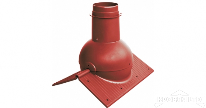 Коньковый элемент Krovent Pipe-Cone вентиляционный Красный для любого вида кровли