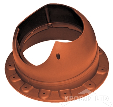 Основание для вентеляционной трубы Krovent Base-VT Seam  110 коричневый для гибкой черепицы или фальцевой кровли