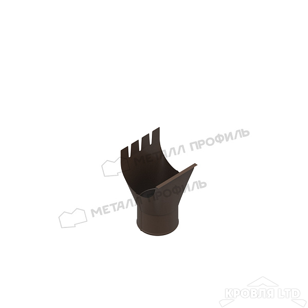 Воронка выпускная МЕТАЛЛ ПРОФИЛЬ Foramina Freeze D125/100 DarkBrown