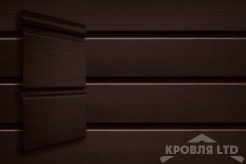 Сайдинг Double-брус Grand Line Acryl темный дуб (3,0м)