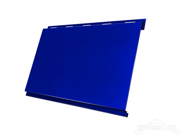 Сайдинг металлический Вертикаль, Полиэстер RAL 5002 ультрамариново-синий, толщина 0,45