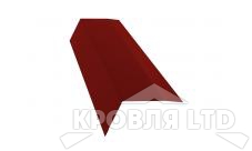 Планка карнизная 100х65, Полиэстер RAL 3011 коричнево-красный, толщина 0,45