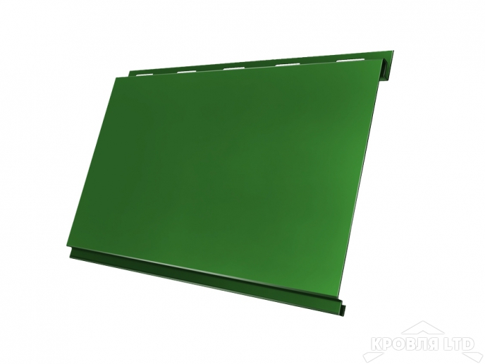 Сайдинг металлический Вертикаль, Полиэстер RAL 6002 лиственно-зеленый, толщина 0,45