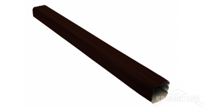 Труба прямоугольная Vortex 1м 90мм RR32 темно- коричневый