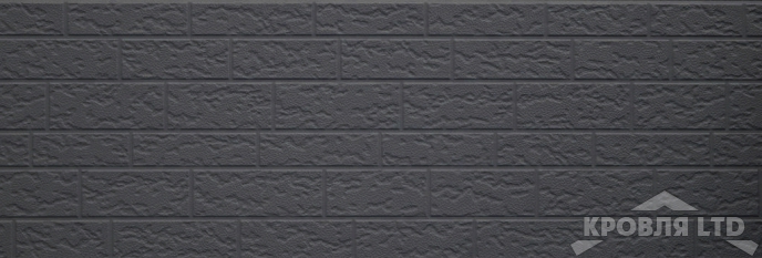 Декоративная теплоизолирующая панель COSTUNE Крупнозернистый кирпич темно-серый