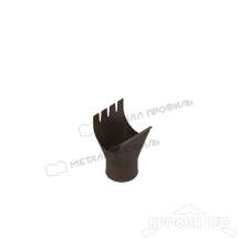Воронка выпускная МЕТАЛЛ ПРОФИЛЬ Foramina Freeze D125/100 DarkBrown
