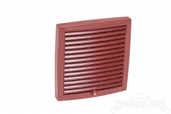 Наружная вентиляционная решетка 150х150 цвет красный