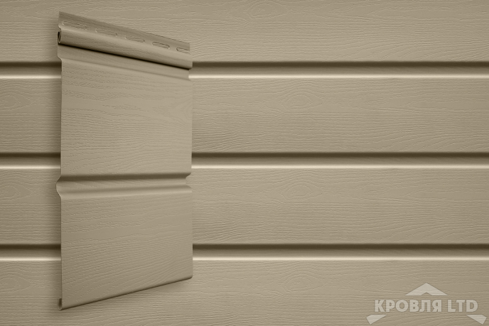 Сайдинг Double-брус Grand Line Standart бежевый (3,0м