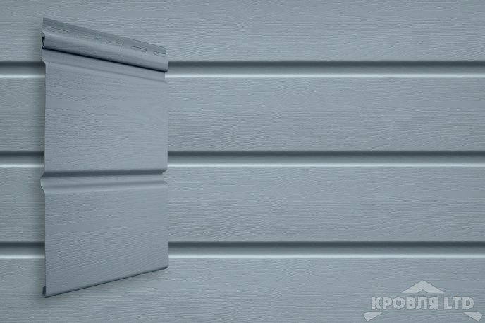 Сайдинг Double-брус Grand Line Color Plus голубой (3,0м)