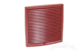 Наружная вентиляционная решетка 240х240 цвет красный