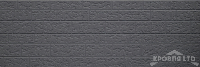 Декоративная теплоизолирующая панель COSTUNE Крупнозернистый кирпич серый