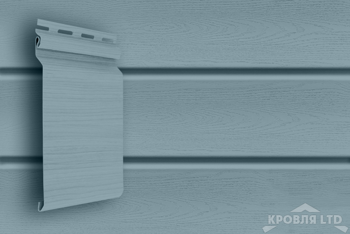 Сайдинг виниловый GL Natural-Брус  Color Plus голубой 3,0 м