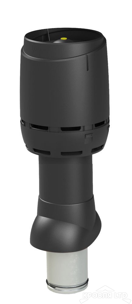 Вентиляционный выход Vilpe FLOW 125P/IS/500 цвет черный
