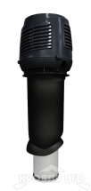 Приточный вентиляционный элемент Vilpe 160/ER/700 INTAKE  цвет черный