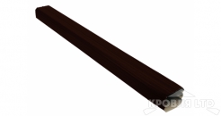 Труба прямоугольная Vortex 1м 90мм RR32 темно- коричневый