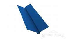 Планка ендовы верхней 105х40х105, Полиэстер RAL 5005 сигнальный синий, толщина 0,45