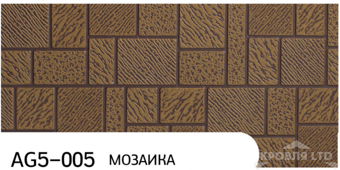 Декоративная теплоизолирующая панель ZODIAC AG5-005 Мозаика