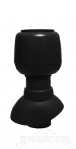 Вентиляционный выход Vilpe 110/200 с колпаком цвет черный