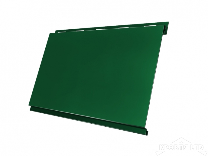 Сайдинг металлический Вертикаль, Полиэстер RAL 6005 зеленый мох, толщина 0,45
