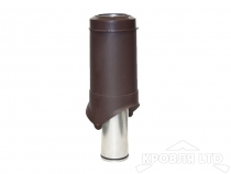 Выход вентиляции Krovent Pipe-VT 125 is  (утепленный) коричневый