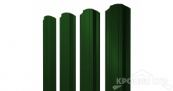 Штакетник Прямоугольный фигурный 0,45 PE-Double RAL 6005 зеленый мох