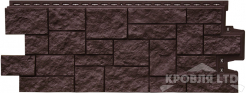 Фасадная панель Grand Line Дикий камень Стандарт коричневый