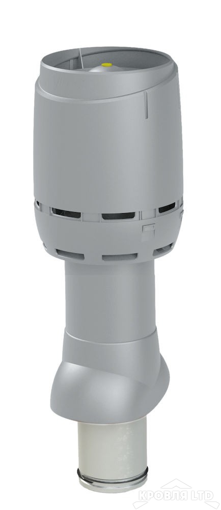 Вентиляционный выход Vilpe FLOW 125P/IS/500 цвет светло серый