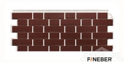 Фасадная панель FineBer Кирпич облицовочный Britt коричневый
