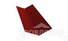 Планка ендовы верхней 145х145, Полиэстер RAL 3011 коричнево-красный,толщина 0,45
