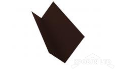 Планка примыкания для мягкой кровли S4, Полиэстер RAL 8017 шоколад, толщина 0,45