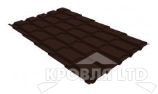 Металлочерепица Каскад, Полиэстер RAL  8017 шоколад, толщина 0,5