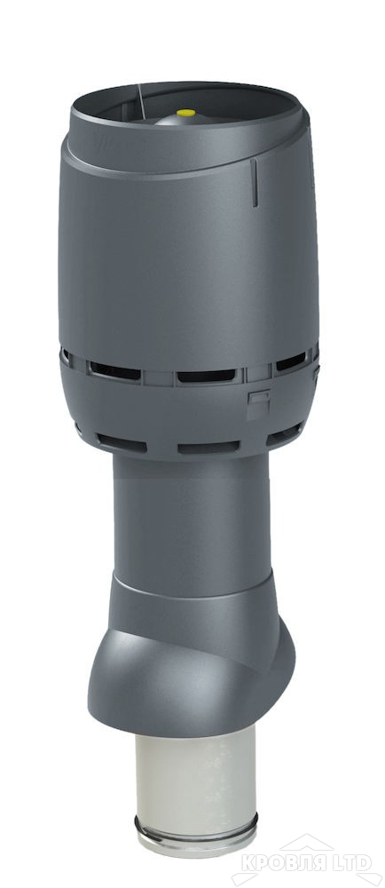 Вентиляционный выход Vilpe FLOW 125P/IS/500 цвет серый