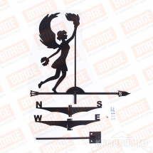 Флюгер BORGE Ника, 700х600мм, чёрный (RAL 9005 matt)